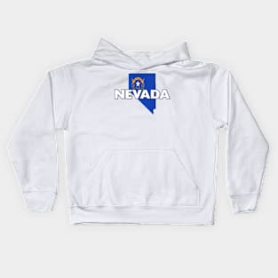 Nevada Colored State Kids Hoodie